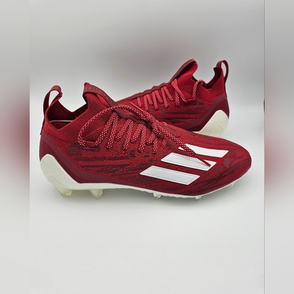 Adidas Adizero Primeknit Football Cleats 'Red' Men's Size 11.5